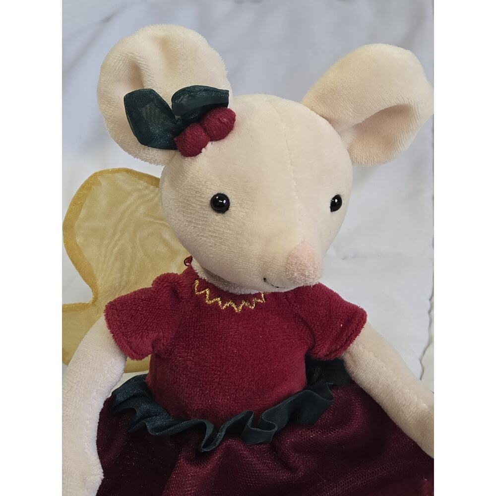 Vtg Jellycat Large 16” Sugar Plum Fairy Mouse Stuffed Nursery Decor Ballerina - Picture 2 of 9